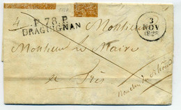 P 78 P  DRAGUIGNAN  Ecrite De La Mairie De FLAYOSE /  Dept Du Var / 1828 - 1801-1848: Precursors XIX