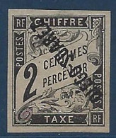 France Colonies Diego Suarez Taxe N°4a (  ) Neuf Sans Gomme Surcharge Renversée Superbe !! Signé Calves - Unused Stamps