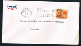 1961 - Cover - ​​​​​​​Portugal, Lisbon To Alcoentre Prison - Canteen Of Alcoentre Penitentiary Colony - Mobil - FDC