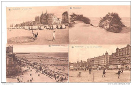 4 FOUR CPA BELGIQUE BLANKENBERGE POSTCARDS BELGIUM BELGE 2 USED WITH STAMPS - Blankenberge