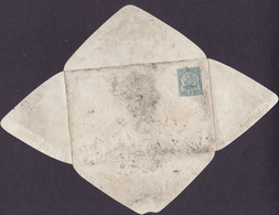 Tunisia Postal Stationery Ganzsache Entier 1899? 5c. Wappen Auf Punktiertem Grund (75 X 115 Mm) - Briefe U. Dokumente