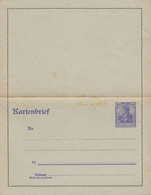 Deutsches Reich Postal Stationery Ganzsache Entier 20 Pf. Germania Kartenbrief - Autres & Non Classés