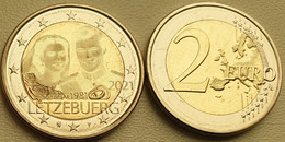 Luxembourg 2 Euro 2021 UNC < 40th Ann Of Marriage Of Grand Duke Henri > Hologram Version - Luxembourg