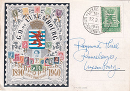 LUXEMBOURG 1940 CARTE SOUVENIR - Covers & Documents