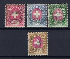 SUISSE Télégraphe 1881: Les ZNr. 14,16,17, Obl. CAD - Telegraafzegels