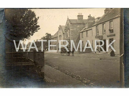 ABERLADY HIGH STREET OLD R/P POSTCARD SCOTLAND ROBERT GUY BAKER GROCER SHOP - East Lothian