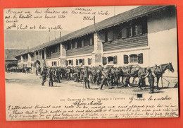 ZOBB-01 RARE Cavalerie Militaire Caserne De Bière Pansage à L'arrivée.Kavalerie,Militär,BELEBT,Circulé 1903 Vers Sissach - Bière