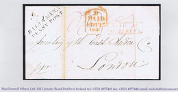 Ireland Antrim 1840 BALLYMENA/PENNY POST With Unframed 'No1' Receiver Of Gracehill, Cover To London - Vorphilatelie