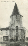 CPA FRANCE 87 " St Mathieu, L'église" - Saint Mathieu