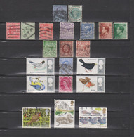 21 TIMBRES GRANDE-BRETAGNE OBLITERES & NEUFS** & * DE 1887 à 1995     Cote : 34,20 € - Used Stamps