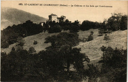 CPA AK St-LAURENT-de-CHAMOUSSET Chateau Et Les Bois Qui L'Env.nent (573277) - Saint-Laurent-de-Chamousset