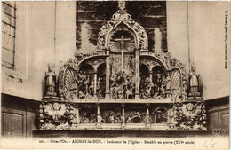 CPA AK AIGNAY-le-DUC - Intérieur De L'Église - Retable En Pierre (586647) - Aignay Le Duc