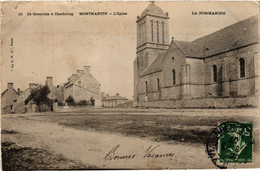 CPA AK De GRANVILLE A CHERBOURG - MONTMARTIN - L'Église - La Normandie (589564) - Montmartin Sur Mer