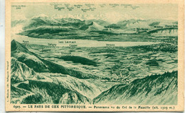 - 01-AIN -   LE PAYS DE GEX - Panorama Vu Du Col De La Faucille - Gex