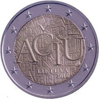 2 Euro Commemorativo Lituania -2015 - “Linguaggio Lituano” - Lithuania