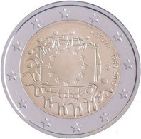 2 Euro Commemorativo Lituania -2015 - “30° Anniv. Bandiera Europea” - Lithuania