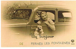 84 UN BONJOUR  DE   PERNES  LES FONTAINES   CPM  TBE  VR 925-01 - Pernes Les Fontaines