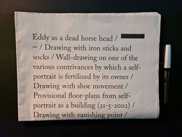 Documenta 11: Documenta-Zeitung „Mark Manders: 13 Drawings“, 2002, Faltknicke - Musées & Expositions