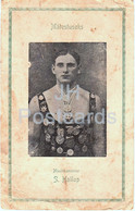 World Champion S. Hallap - Weightlifting - Old Postcard - Estonia - Unused - Halterofilia