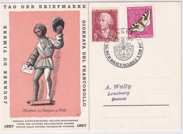 Schweiz 1957 - Tag Der Briefmarke BASEL - Giornata Del Francobollo