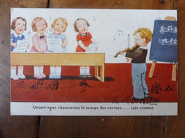 CPA  En Souvenir De La COMMUNE   - Des Enfant Chantent à L'école  "Quand Nous Chanterons Le Temps Des Cerises " - Saluti Da.../ Gruss Aus...