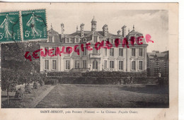 86- SAINT BENOIT- ST BENOIT- LE CHATEAU  FACADE OUEST - VIENNE - Saint Benoit