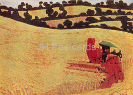 Painting By Andre Fougeron - Mechanical Harvest - Harvester - French Art - 1967 - Russia USSR - Unused - Malerei & Gemälde