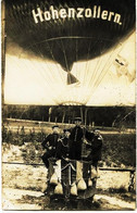 1078 - Aérostiers :HOHENZOLLERN  BALLON SES PASSAGERS 1911  Militaria- Carte  PHOTO De SCHUBERT- BERLIN W 30 - Munster