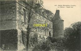 85 Ste Hermine, Le Chateau, Façade Sud, Carte Pas Courante Affranchie Pétain 1943 - Sainte Hermine