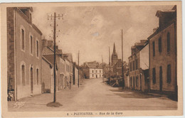 Pluvigner  (56 - Morbihan) Rue De La Gare - Pluvigner