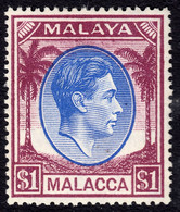 Malacca 1949 $1 SG15 UMM - Malacca