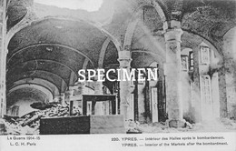 Intérieur Des Halles Après Le Bombardement @  Ypres Ieper - Ieper