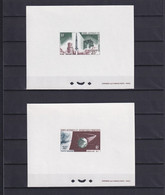FRENCH ANTARCTIC TERRITORY TAAF 1966, Mi# 33-34, Deluxe Blocks, Space, Rocket, Satellite - Cartas