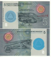 NICARAGUA.  New 5 Cordobas  PW219 POLIMER  Commemorative Issue 60th Anniversary Banco Central  2019  UNC - Nicaragua