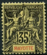 Mayotte (1900) N 18 * (charniere) - Neufs