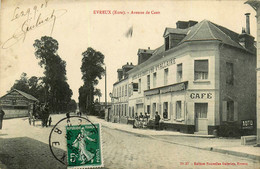 évreux * Avenue De Caen * Café Hôtel De La Croix D'or , Veuve ALLAIRE * Diligence - Evreux