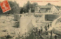 Jessains * Le Déversoir En Construction ! * Travaux * 1910 * Environs - Other & Unclassified