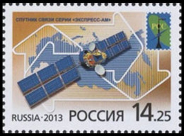 RUSSIA 2013 Stamp MNH ** VF Mi 1960 SPACE ESPACE COMMUNICATION SATELLITE SPUTNIK COSMOS RADIO TELECOM SCIENCE 1728 - Russia & URSS