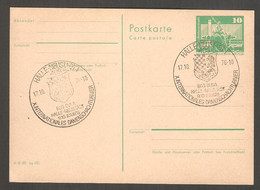 Delcampe - DDR 1976 Halle-Neustadt - Chess Cancel On Postcard - Schach