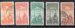 Dinamarca Serie Aéreo N ºYvert 6/10 O - Airmail