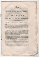 REVOLUTION FRANCAISE JOURNAL DES DEBATS 13 09 1791 - BIENS NATIONAUX - ABBE MAURY AVIGNON - GARDE NATIONALE PARIS - ROI - Periódicos - Antes 1800