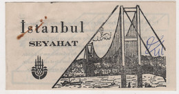 TURKEY ISTANBUL SEYAHAT BUS TICKET 1983 - Ohne Zuordnung