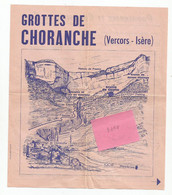 Dépliant Touristique Grottes De Chorance , Balme étrange , Chevaline , Gournier ,coufin Vercors 38 Isère 18,5x21,5 Cm - Toeristische Brochures