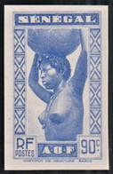 SENEGAL - N°146 - 90c Bleu - Femme Sénégalaise - ESSAI. NON DENTELE. - Sonstige & Ohne Zuordnung