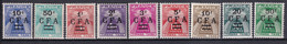 REUNION - TAXE SERIE COMPLETE YVERT N°36/44 ** MNH - COTE  = 68.5 EUROS - - Nuovi