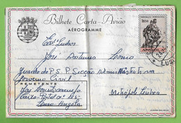 História Postal - Filatelia - Aerograma - Aerogram - Stamps - Timbres - Philately - Portugal - Angola (c/ Vinco) - Andere & Zonder Classificatie