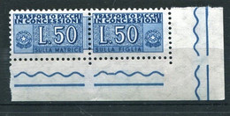 REPUBBLICA 1955 PACCHI IN CONCESSIONE 50 LIRE ** MNH - Consigned Parcels