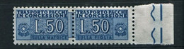 REPUBBLICA 1955 PACCHI IN CONCESSIONE 50 LIRE ** MNH - Pacchi In Concessione