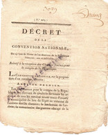 REVOLUTION . AN 2 . CONVENTION NATIONALE . RECEPTION DES CHEVAUX FOURNIS A LA REPUBLIQUE - Décrets & Lois