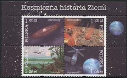 POLAND 2004 Mi 4162-5, Space History Of The Earth Block, Full Set MNH** - Other & Unclassified